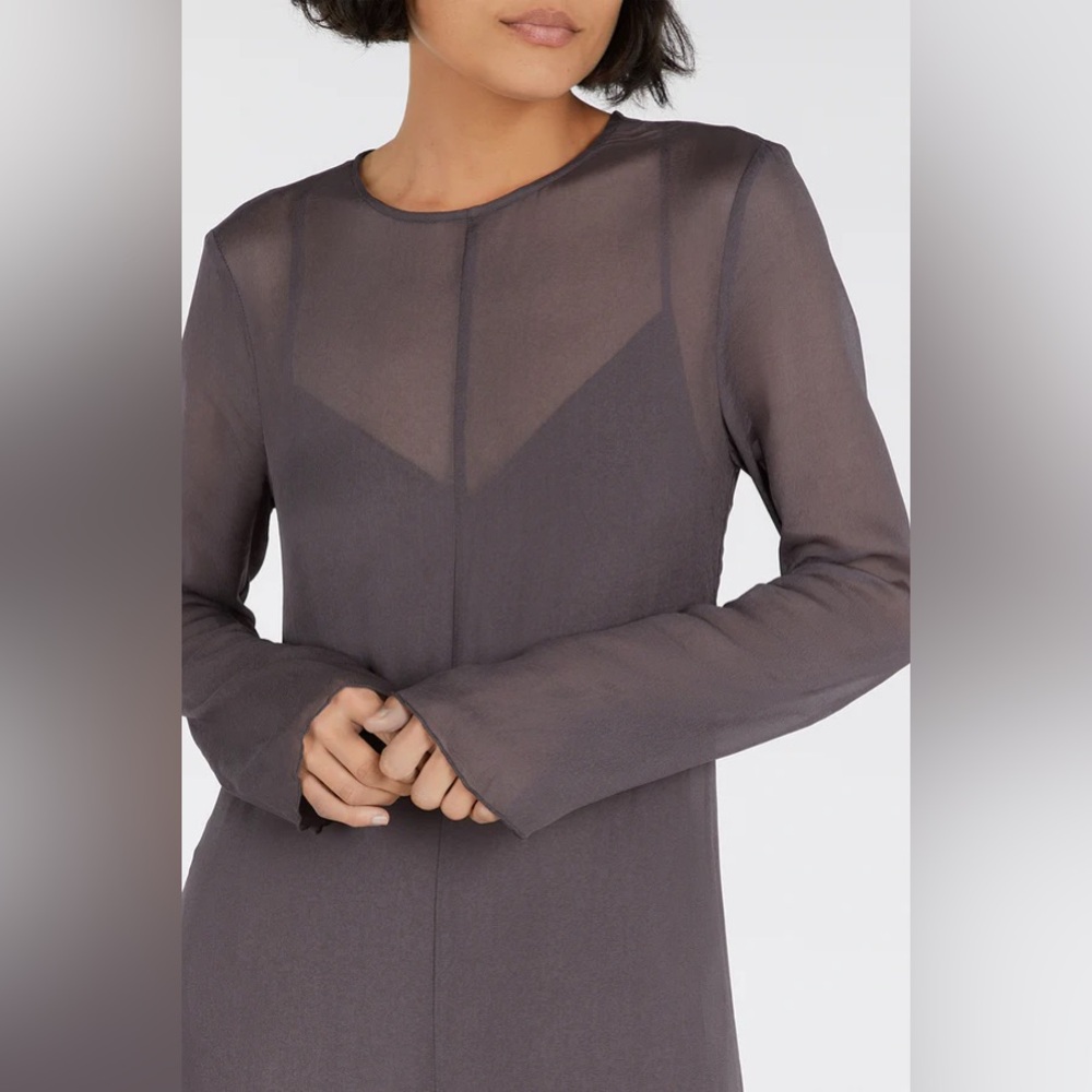 NWT DISSH Mari Eggplant Long Sleeved Dress - Picture 5 of 11